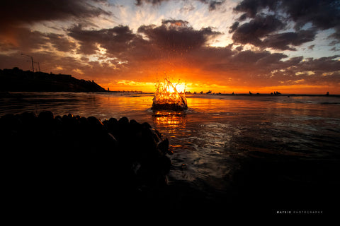 Olivers Hill Sunset Rock Splash C